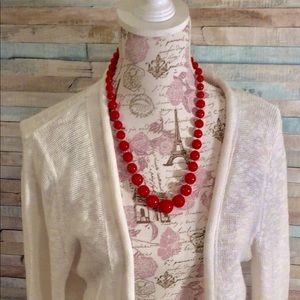 Banana Republic Women M Cream cardigan sweater